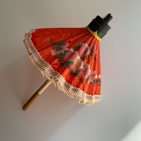 Handpainted Fabric Umbrella - Picture 6 of 7